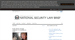 Desktop Screenshot of nationalsecuritylawbrief.com