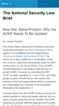 Mobile Screenshot of nationalsecuritylawbrief.com